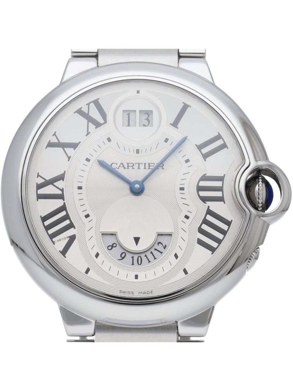 Cartier Ballon Bleu Zone Watch 38.5 SS Silver